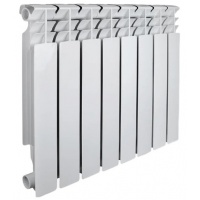 Радиатор биметаллический Vieir Standart 500/100 8 секций, боковое подключение, белый
