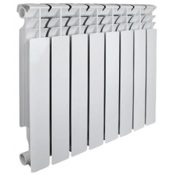 Радиатор биметаллический Vieir Standart 500/100 8 секций, боковое подключение, белый