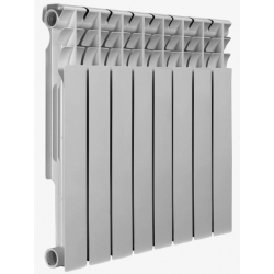 Радиатор биметаллический Vieir Standart 500/80 8 секций, боковое подключение, белый
