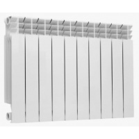 Радиатор биметаллический Vieir Standart 500/80 10 секций, боковое подключение, белый