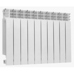 Радиатор биметаллический Vieir Standart 500/80 10 секций, боковое подключение, белый