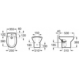 Биде VICTORIA напольное, с установочным комплектом