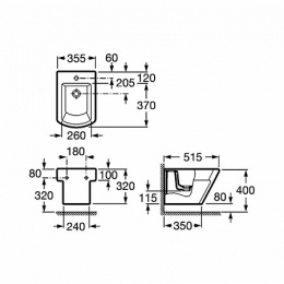 Биде Hall подвесное, без крышки (цвет белый)