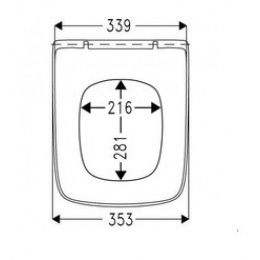 Крышка-сиденье DAMA SENSO белая