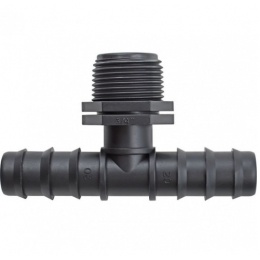 Тройник трубка 20мм х 3/4" нар Green Helper