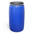 Бочка пластиковая 227 литров с крышкой на обруч Open Top (синий) Polimer Group