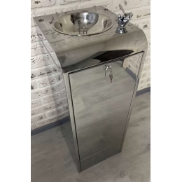 Фонтанчик питьевой "Ученик" с краном поилкой (1мм) нержавеющая сталь