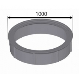 Кольцо колодезное полимерное 1м х 26 см, цельное