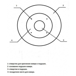 Опорная плита D 410 полимерпесчаная для ковера малого