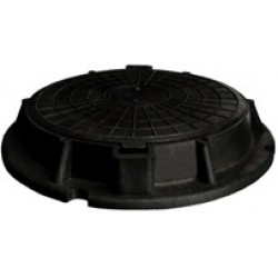 Люк колодезный полимерный, тип Л до 3 т облегченный черный