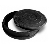 Люк колодезный полимерный, тип ТМ до 25 т старой формы черный