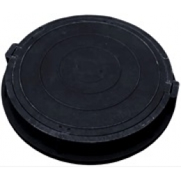 Люк колодезный полимерный, тип Т до 15 т старой формы черный