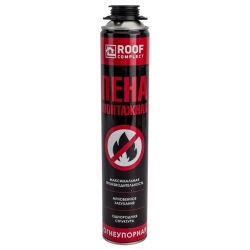 Пена монтажная профессиональная Roof Complect, огнестойкая, до 60 л, 890 г