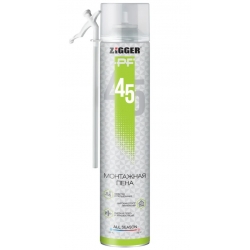 Пена монтажная бытовая Zigger PF 45л всесезонная 650мл
