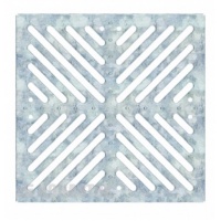 Решетка штампованная оцинкованная Aquastok 300*300 класс нагрузки А15