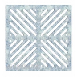 Решетка штампованная оцинкованная Aquastok 300*300 класс нагрузки А15