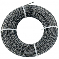 Леска для газонокосилки Torgwin серебро 4 мм х 15 м витая с графитовым наполнителем