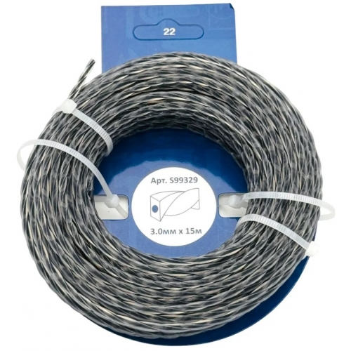 Леска для газонокосилки Torgwin серебро 3 мм х 15 м витая с графитовым наполнителем купить в интернет магазине Санрай73