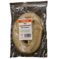 Лен сантехнический Uniflax чесаный моченцовый 50 грамм, пакет