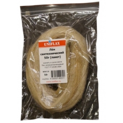 Лен сантехнический Uniflax чесаный моченцовый 50 грамм, пакет