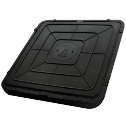 Люк колодезный полимерный 6 кН (0,6т/м) квадратный 660х60 мм, черный