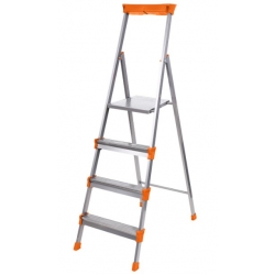 Стремянка стальная Nika 4 ступени с лотком