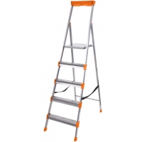 Стремянка стальная Nika 5 ступеней с лотком