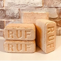 Древесный брикет RUF березовая пыль упаковка 10 кг