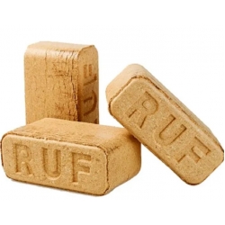 Древесный брикет RUF хвоя  упаковка 10 кг
