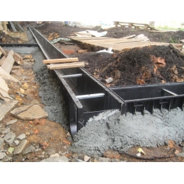 Лоток водоотводный пластиковый Aquastok ЛВП Norma DN200, 1000*260*280, класс нагрузки C250