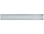 Решетка штампованная оцинкованная Aquastok Norma DN200, 1000*245*22, класс нагрузки А15, щелевая