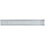 Решетка штампованная оцинкованная Aquastok Norma DN200, 1000*245*22, класс нагрузки А15, щелевая