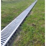 Решетка штампованная оцинкованная Aquastok Norma DN200, 1000*245*22, класс нагрузки А15, щелевая