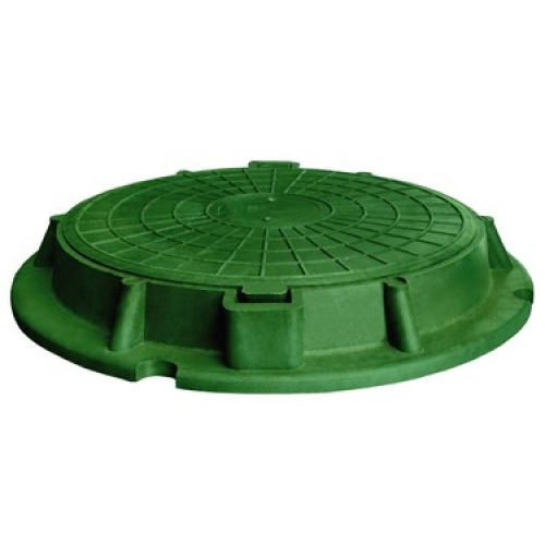 Люк колодезный полимерный, тип Л до 3 т облегченный зеленый купить в интернет магазине Санрай73