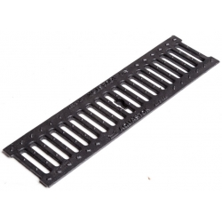Решетка чугунная щелевая Aquastok Norma DN100, 500*136, класс нагрузки C250