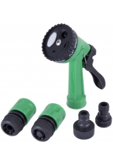 Набор для полива Frog Tools, пистолет 4 режима, 4 соединения, 3/4"