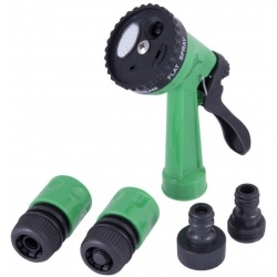 Набор для полива Frog Tools, пистолет 4 режима, 4 соединения, 3/4"