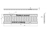Решетка чугунная Steelot SteeStart волна DN100, C250