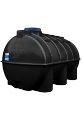 Емкость 1500 литров овально-горизонтальная Aquaplast, черный