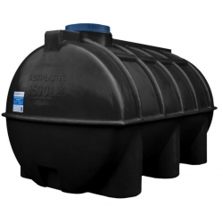 Емкость 1500 литров овально-горизонтальная Aquaplast, черный