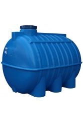 Емкость 3000 литров овально-горизонтальная Aquaplast, синий