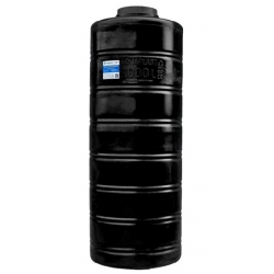 Емкость 1000 литров овально-вертикальная Aquaplast, черный