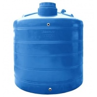 Емкость 10000 литров овально-вертикальная Aquaplast, синий
