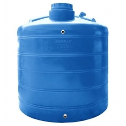 Емкость 10000 литров овально-вертикальная Aquaplast, синий