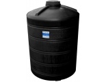 Емкость 2000 литров овально-вертикальная Aquaplast, черный