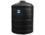 Емкость 2000 литров овально-вертикальная Aquaplast, черный