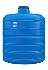 Емкость 3000 литров овально-вертикальная Aquaplast, синий