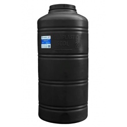 Емкость 500 литров овально-вертикальная Aquaplast, черный
