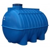 Емкость 3000 литров овально-горизонтальная транспортировочная Aquaplast, синий