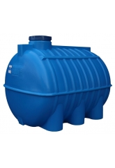 Емкость 3000 литров овально-горизонтальная транспортировочная Aquaplast, синий